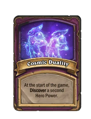 Cosmic Duality card