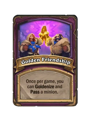 Golden Friendship card