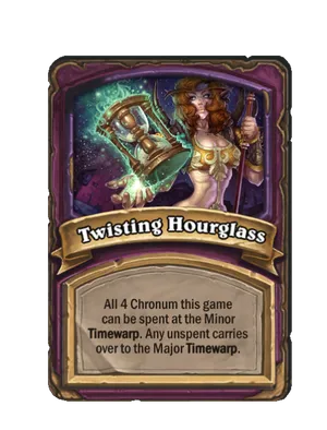 Twisting Hourglass card