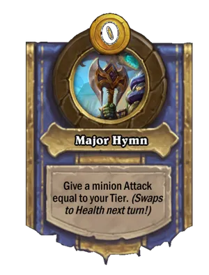 Major Hymn card