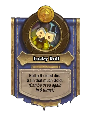 Lucky Roll card