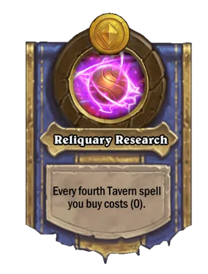 Reliquary Research card