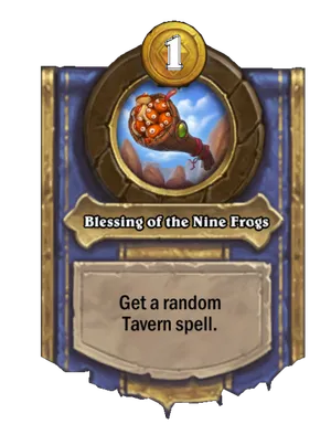 Blessing of the Nine Frogs card