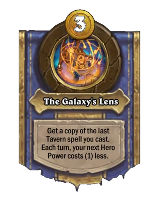 The Galaxy's Lens card