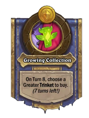 Growing Collection card