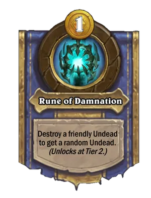 Rune of Damnation card