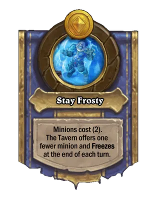 Stay Frosty card