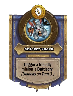 Snicker-snack card