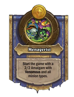 Menagerist card
