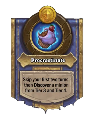 Procrastinate card