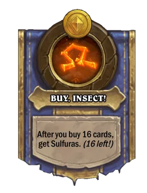 BUY, INSECT! card