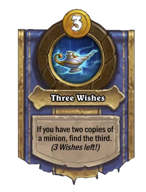 Three Wishes card