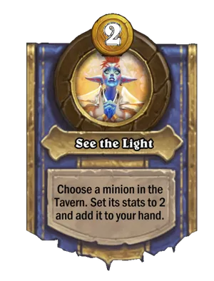 See the Light card