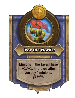 For the Horde! card