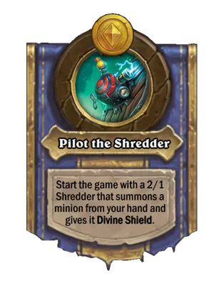 Pilot the Shredder card