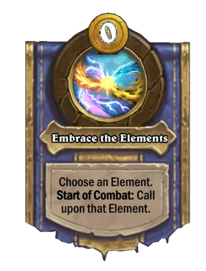 Embrace the Elements card