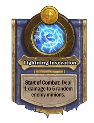 Lightning Invocation card
