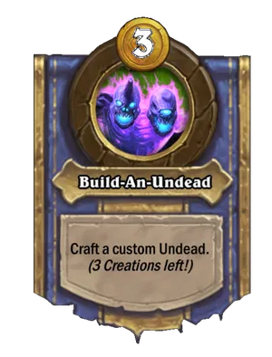 Build-An-Undead card