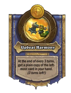 Upbeat Harmony card