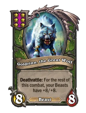 Goldrinn, the Great Wolf