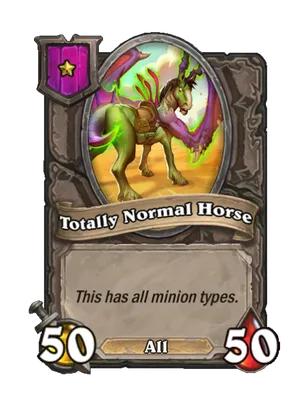Totally Normal Horse card render
