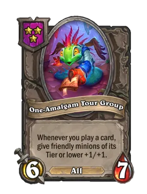 One-Amalgam Tour Group card render