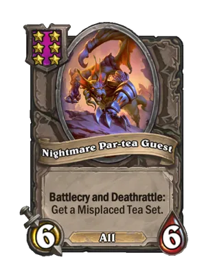 Nightmare Par-tea Guest card