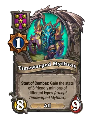 Timewarped Mythrax card