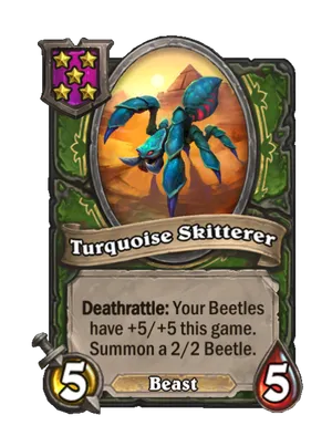 Turquoise Skitterer card