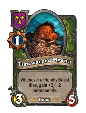 Timewarped Hyena card