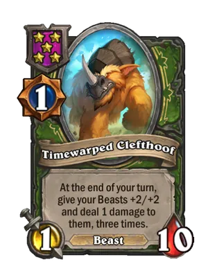 Timewarped Clefthoof card