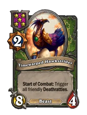 Timewarped Hawkstrider card
