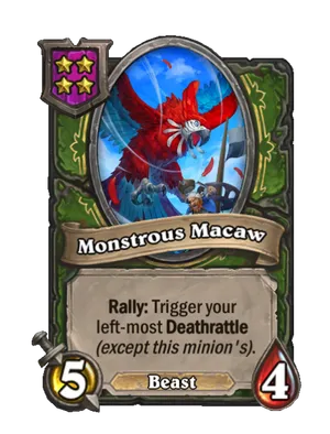 Monstrous Macaw card
