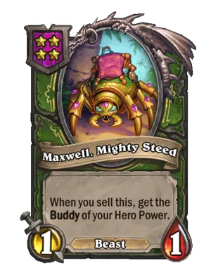 Maxwell, Mighty Steed card