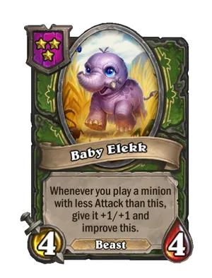 Baby Elekk card