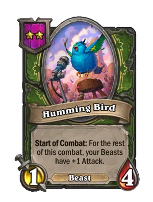 Humming Bird card