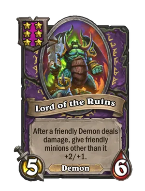 Lord of the Ruins card