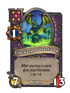 Timewarped Overfiend card