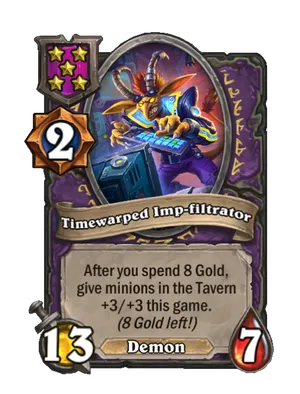 Timewarped Imp-filtrator card
