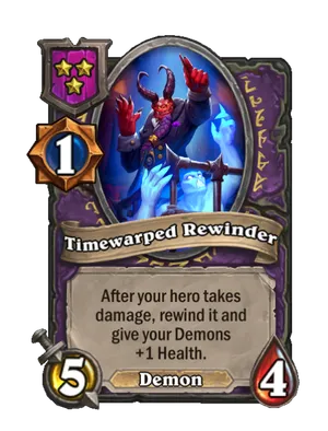 Timewarped Rewinder card