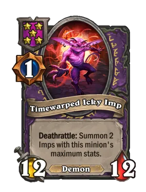 Timewarped Icky Imp card