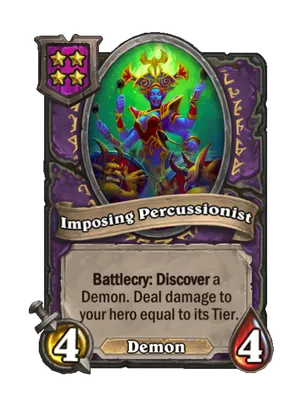 Imposing Percussionist card