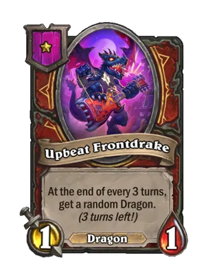 Upbeat Frontdrake card render