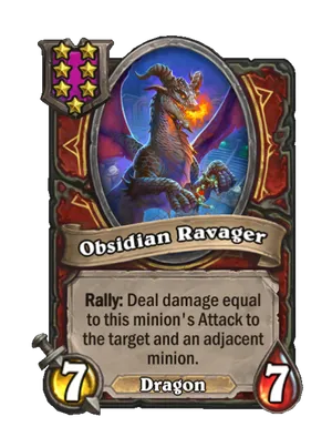 Obsidian Ravager card