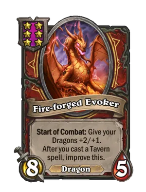 Fire-forged Evoker card