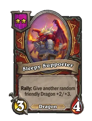 Sleepy Supporter card