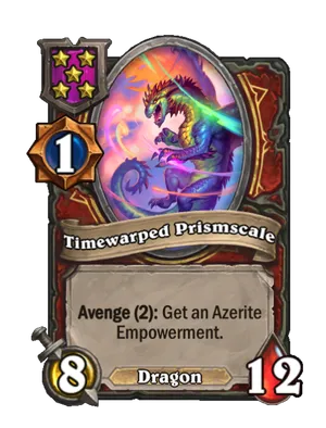 Timewarped Prismscale card