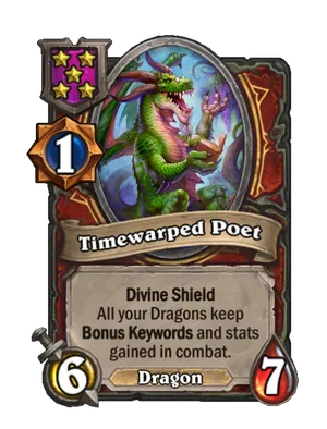 Timewarped Poet card
