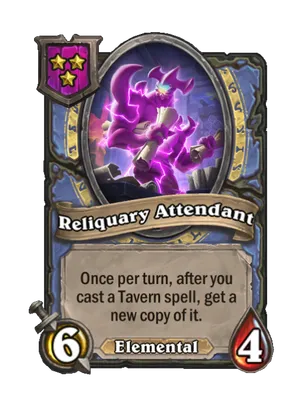 Reliquary Attendant card
