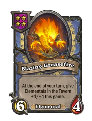 Blazing Greasefire card render
